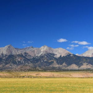 mountain range in san luis valley colorado
