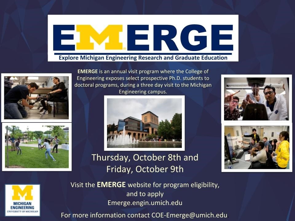 Emerge program poster
