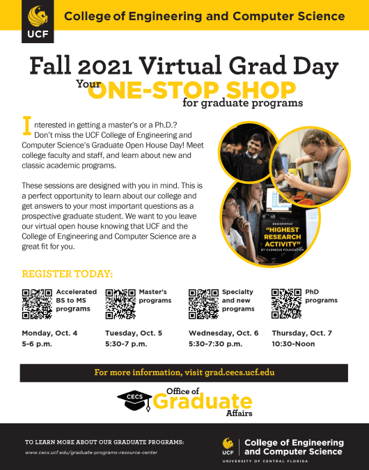 UCF virtual grad day
