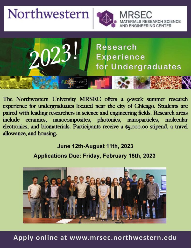 Northwestern University MRSEC Research Experience for Undergraduates ...